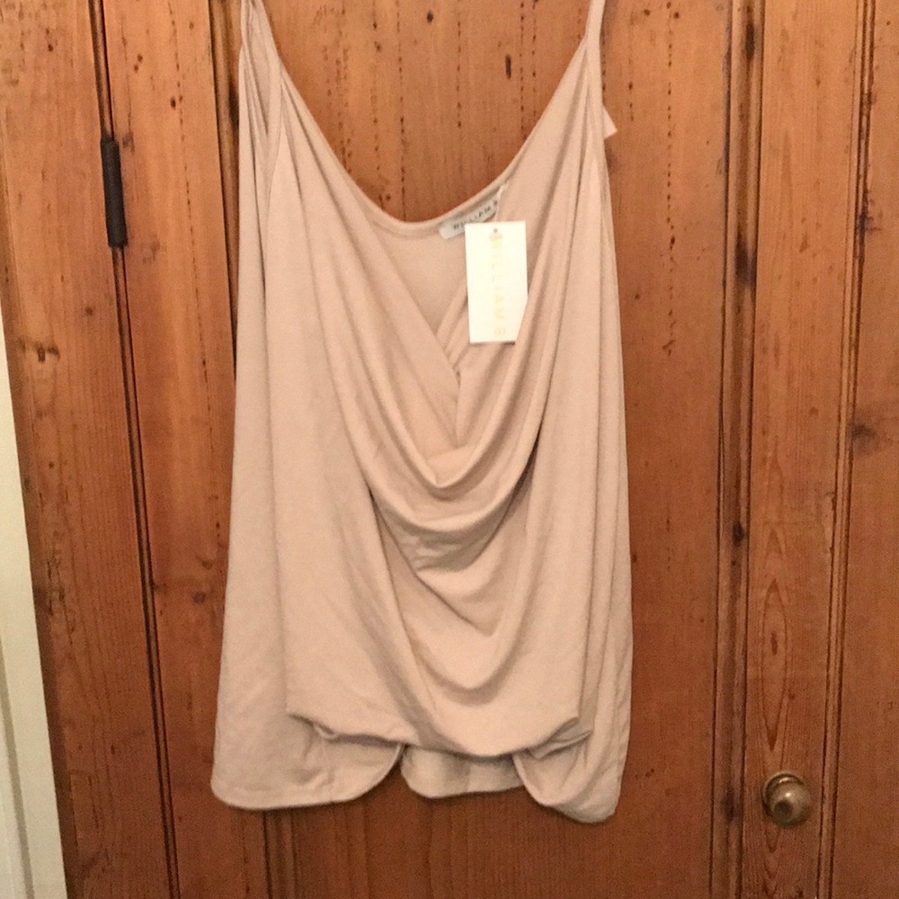 William B drape front cami